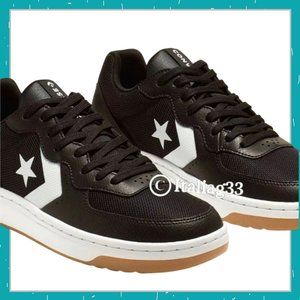 Converse Rival Ox Sneaker UNISEX Size M:4.5 W:6 Low Top Chevron Black White Gum